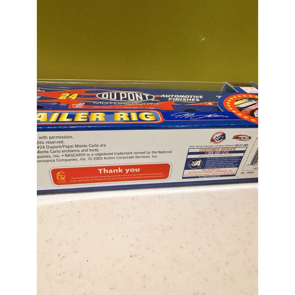 Vtg Nascar Winners Circle Jeff Gordon #24 Dupont Trailer Rig Die-Cast 1:64 Flame